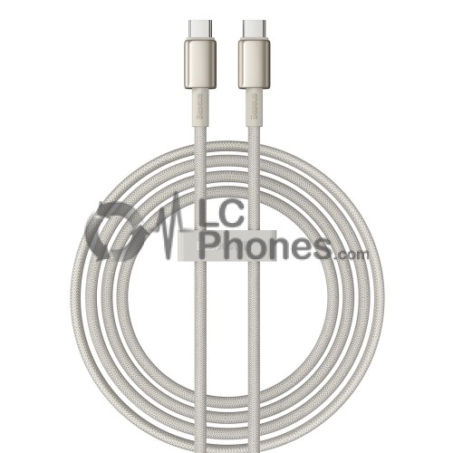 Baseus - Tungsten Gold Cable Type-C to Type-C 480Mb/s 100W 1m Gold P10319800G21-01