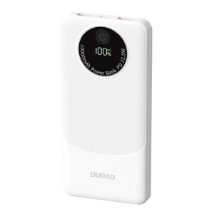 Dudao - K12 Powerbank 10000mAh PD22.5W USB / Type-C White