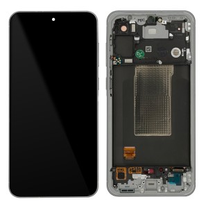 Samsung Galaxy A56 5G A566 - Full Front LCD Digitizer with Frame Light Grey 