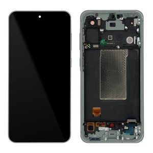 Samsung Galaxy A56 5G A566 - Full Front LCD Digitizer with Frame Olive 