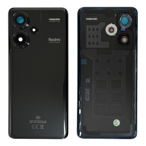 Xiaomi Redmi Note 13 Pro+ 23090RA98C, 23090RA98G, 23090RA98I - Battery Cover with Adhesive & Camera Lens Midnight Black 
