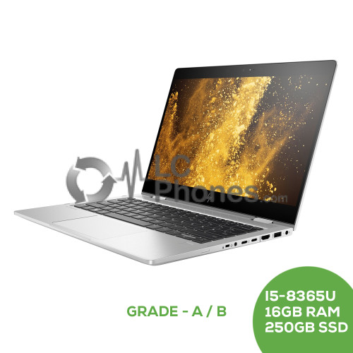 HP ELITEBOOK X360 830 G6 13.3 inch Core i5 i5-8365U 1.6GHz 16GB RAM 250GB SSD / Grade A/B