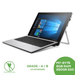 HP Elite X2 1012 G1 12 inch Core m7-6Y75 3.10GHz 8GB RAM 250GB SSD / Grade A/B With Keyboard