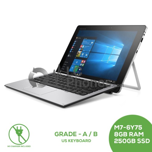 HP Elite X2 1012 G1 12 inch Core m7-6Y75 3.10GHz 8GB RAM 250GB SSD / Grade A/B With Keyboard