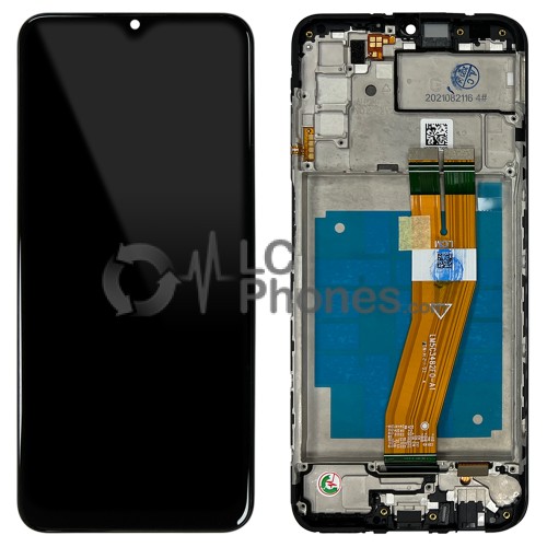 Samsung Galaxy A03s A037F / A037M (LATAM) - Full Front LCD Digitizer With Frame Black