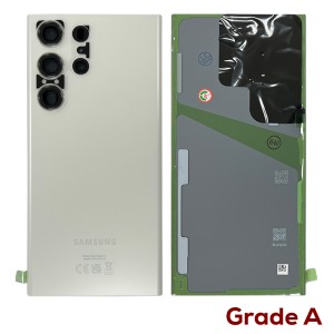 Samsung Galaxy S23 Ultra 5G S918 - Battery Cover Original Cream with Camera Lens  Grade A