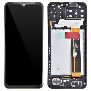 Samsung Galaxy A13 (2022) A137 - Full Front LCD Digitizer With Frame Black  (CS0T Black Flex)