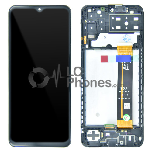 Samsung Galaxy A13 A135 - Full Front LCD Digitizer With Frame Black (Original Remaded) (V06-TM Flex)
