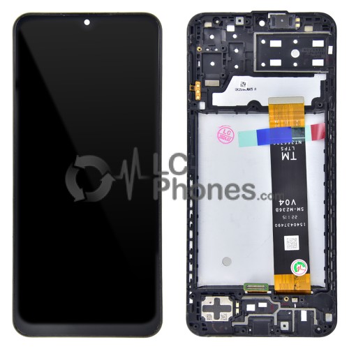 Samsung Galaxy A13 A135 - Full Front LCD Digitizer With Frame Black (Original Remaded) (V04-TM Flex)