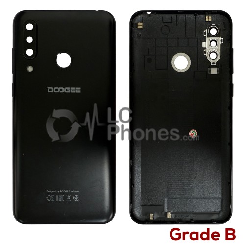 Doogee N20 - Back Housing Cover Black ( Original Used ) Grade B