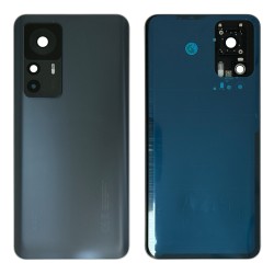 Xiaomi 12T 22071212AG / 12T Pro 22081212UG - Battery Cover with Camera Lens and Adhesive Black