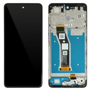 Motorola Moto E14 XT2421-13 - Full Front LCD Digitizer with Frame Black 
