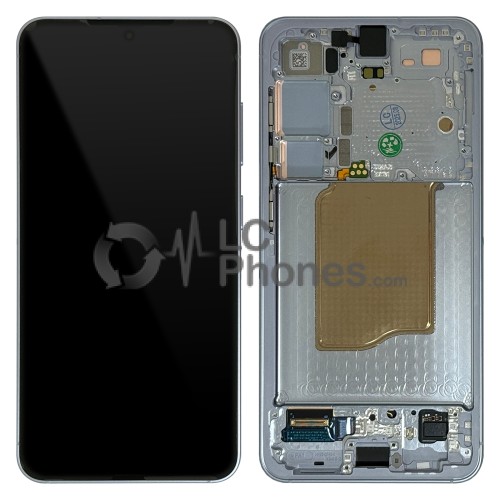 Samsung Galaxy S25 5G S931 - Full Front LCD Digitizer with Frame Icy Blue < Service Pack >