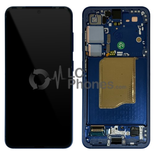 Samsung Galaxy S25 5G S931 - Full Front LCD Digitizer with Frame Dark Blue < Service Pack >