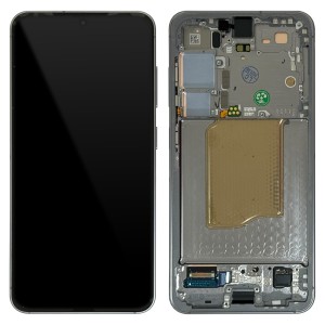 Samsung Galaxy S25 5G S931 - Full Front LCD Digitizer with Frame Silver Shadow 