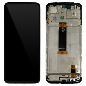 Xiaomi Redmi 13 4G / Redmi 13 5G / Poco M6 4G - Full Front LCD Digitizer with Frame Black 