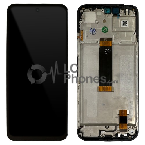 Xiaomi Redmi 13 4G / Redmi 13 5G / Poco M6 4G - Full Front LCD Digitizer with Frame Black < Service Pack >