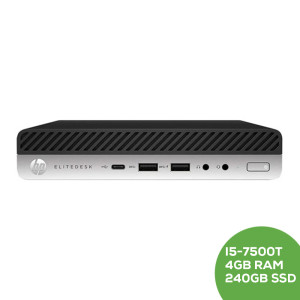 HP EliteDesk 800 G3 Mini - Intel Core i5-7500T 2.7GHz / Intel HD Graphics 630 / 4GB RAM / 240GB SSD