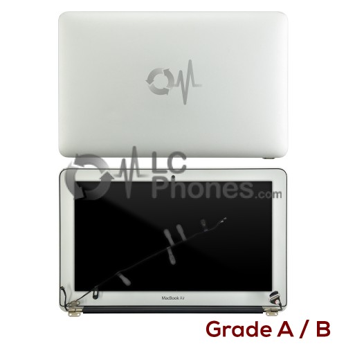 Macbook Air 11 A1370 2010 2011 - Full Front LCD With Housing Silver ( Original Used ) Grade A/B