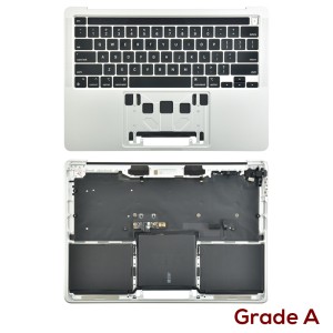MacBook Pro 13 inch with M1 A2338 (2020) - Top Cover Silver with American Keyboard US Layout with Battery & Touch Bar  Grade A