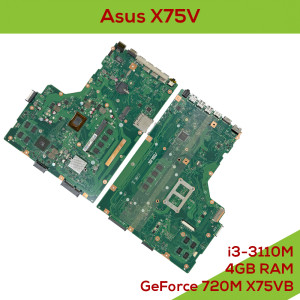 Asus X75V - Fully Functional Logic Board Intel Core i3-3110M 2.40GHz 4Gb RAM GeForce 720M X75VB