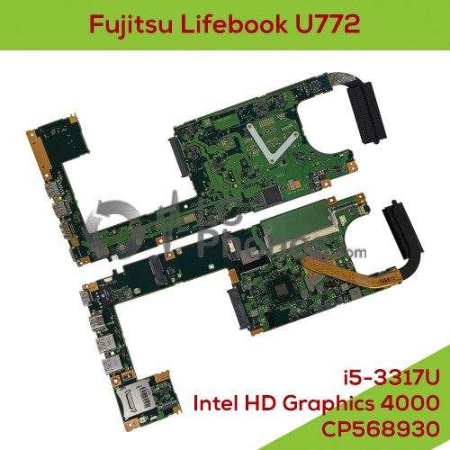 Fujitsu Lifebook U772 - Fully Functional Logic Board Intel Core i5-3317U 1.70GHz Intel HD Graphics 4000 2Gb CP568930