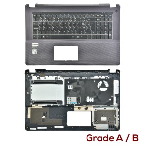 Clevo Notebook W670SF - Top Cover with German Swiss Keyboard CH Layout Grey  Grade A/B 6-39-W67J2-010