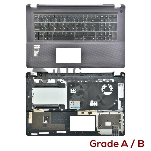 Clevo Notebook W670SF - Top Cover with German Swiss Keyboard CH Layout Grey ( Original Used ) Grade A/B 6-39-W67J2-010