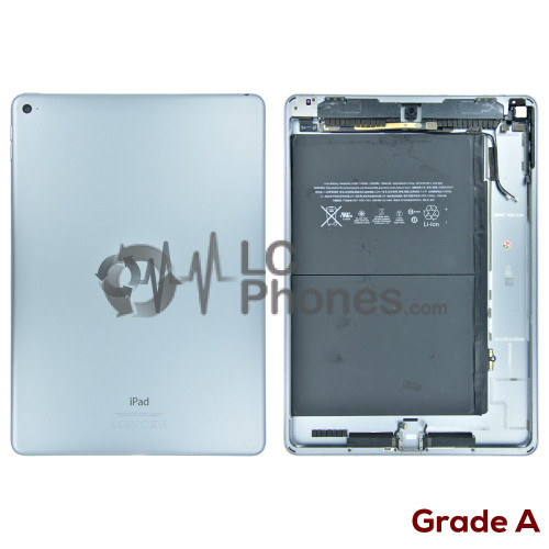 iPad Air 2 A1566 - Back Housing Cover Full Assembled with Battery Space Grey (Original Used) Grade A