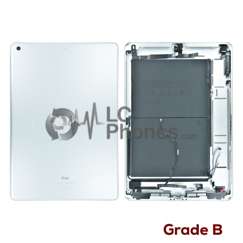 iPad 10.2 7th Gen (2019) A2197 Wi-Fi Version - Back Housing Cover Fully Assembly with Battery Silver (Original Used) Grade B