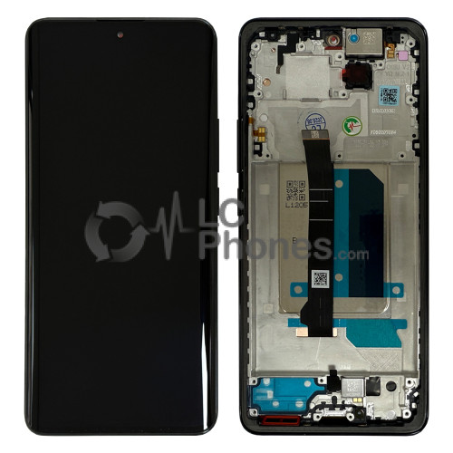 Xiaomi Redmi Note 14 Pro+ 5G 24115RA8EG - Full Front LCD Digitizer with Frame Midnight Black < Service Pack >
