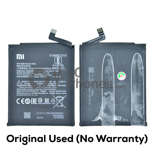 Xiaomi Mi 9 M1902F1G - Original Used Battery BM3L 3300mAh 12.7Wh ( No Warranty )