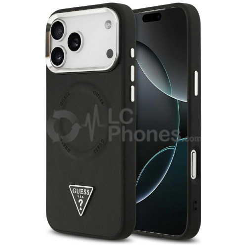 iPhone 17 Pro - Guess Triangle Logo MagSafe Compatible Case Black