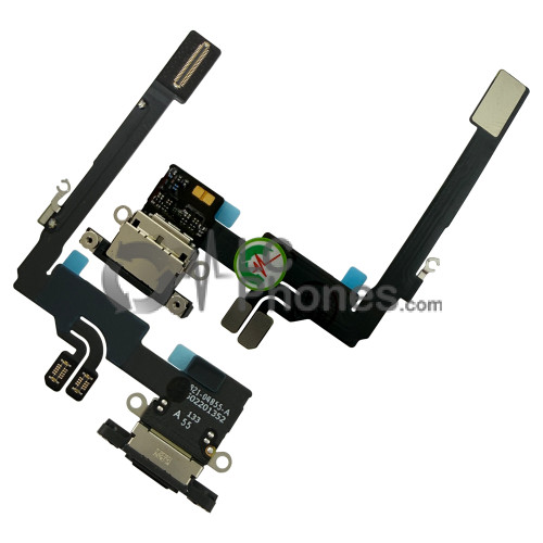 iPhone 16 Pro - Dock Charging Connector Flex Titanium Black (Original) Take Out