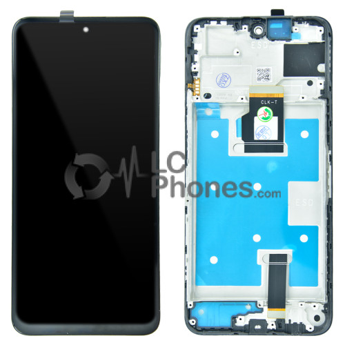 Huawei Honor X7b CLK-LX1, CLK-LX2, CLK-LX3 / Honor 90 Smart CLK-NX1 - Full Front LCD Digitizer with Frame Black