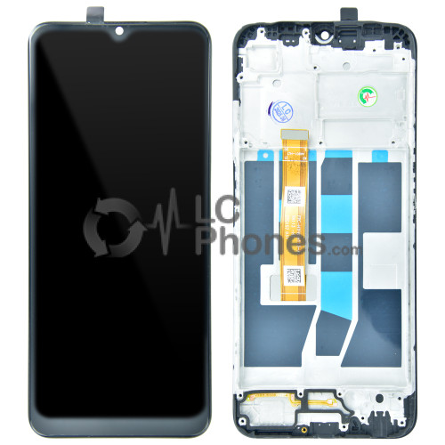 OPPO A16 CPH2269 - Full Front LCD Digitizer with Frame Black
