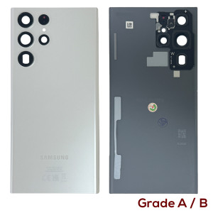 Samsung Galaxy S22 Ultra 5G S908 - Battery Cover Original White with Camera Lens  Grade A/B