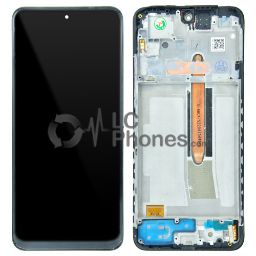 Xiaomi Redmi Note 11S 2201117SG, 2201117SI, 2201117SY, 2201117SL - Full Front OLED LCD Digitizer with Frame Black (Original Remaded)