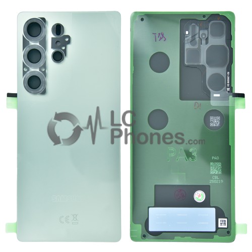 Samsung Galaxy S25 5G Ultra S938 - Battery Cover with Adhesive & Camera Lens Titanium Jade Green < Service Pack >