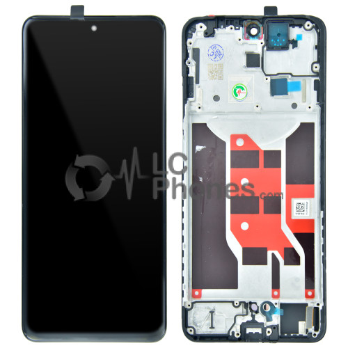OPPO Reno12 F 4G CPH2687 / Reno12 F CPH2637 / Reno12 FS CPH2637 - Full Front LCD OLED Digitizer with Frame Black