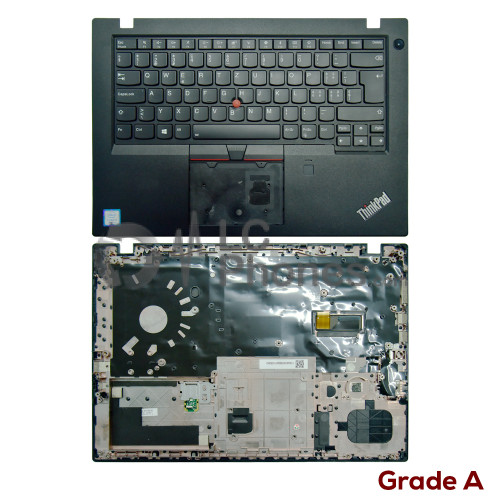 Lenovo ThinkPad L480 - Top Cover with German Swiss Keyboard CH Layout Black ( Original Used ) Grade A AM164000400