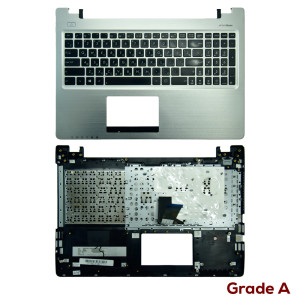Asus K56CM -  Top Cover with Russian Keyboard RU Layout without Backlight Silver  Grade A 13N0-N3A0311