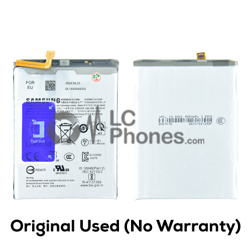 Samsung Galaxy A16 A165 - (Original Used) Battery BA166ASE 5000mAh 19.20Wh (No Warranty)