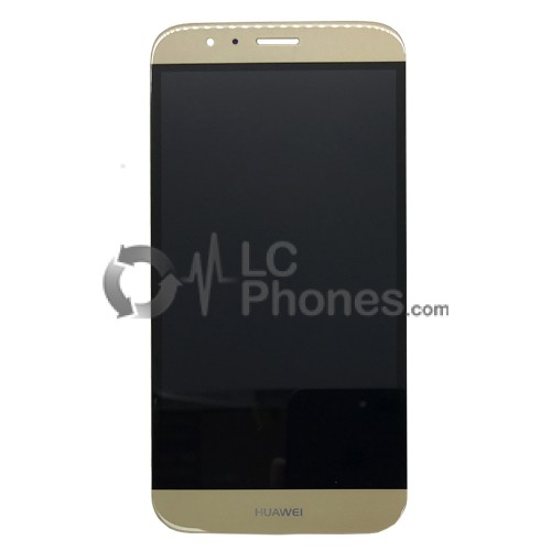 Huawei Ascend G8 - Full Front LCD Digitizer Gold