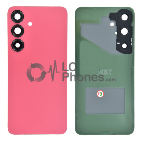 Samsung Galaxy S25 5G S931 - Battery Cover with Adhesive & Camera Lens Coral Red