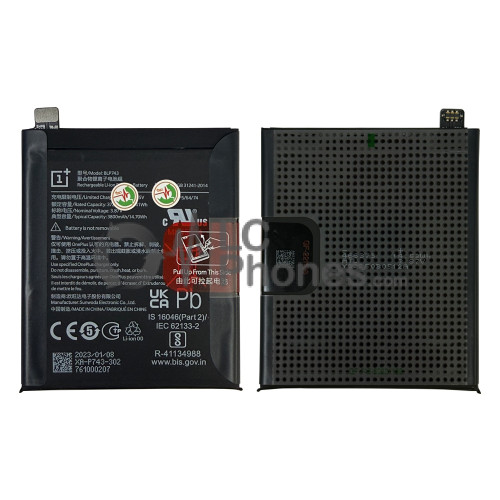 OnePlus 7T HD1901, HD1903, HD1900, HD1907, HD1905 - Battery BLP743 3725mAh 14.4Wh < Service Pack >