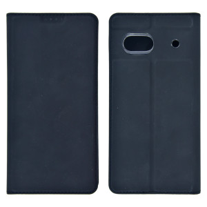 Google Pixel 7a - Fairplay Wallet Leather Case Black