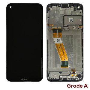 Nokia 5.4 TA-1333, TA-1340, TA-1337, TA-1328, TA-1325 - Full Front LCD Digitizer with Frame Black  Grade A