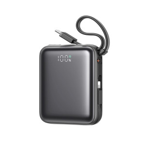 Joyroom -  Powerbank JR-PBF27 10000mAh 22.5W with Built-in Type-C and Lightning Cables Black