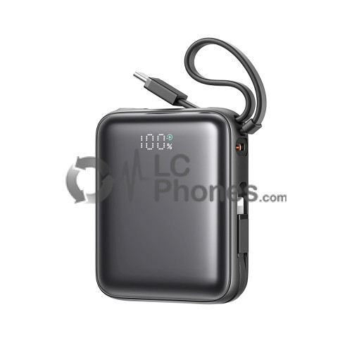 Joyroom -  Powerbank JR-PBF27 10000mAh 22.5W with Built-in Type-C and Lightning Cables Black